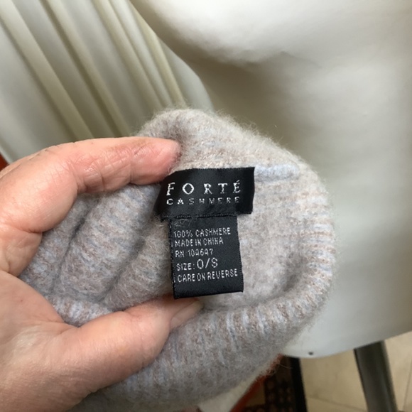 Child's 100% Cashmere Knit Hat with Pom Pom by Forte - Picture 7 of 8